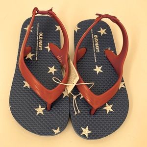 NWT Old Navy Blue Red Stars Sandals - Size 9